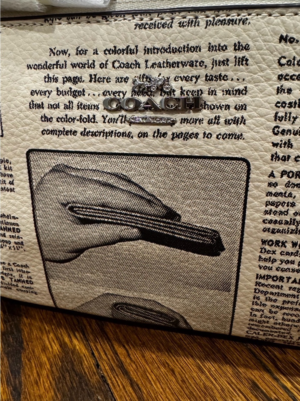 Coach Nolita 19 Newspaper Print Purse - Picture 3 of 10
